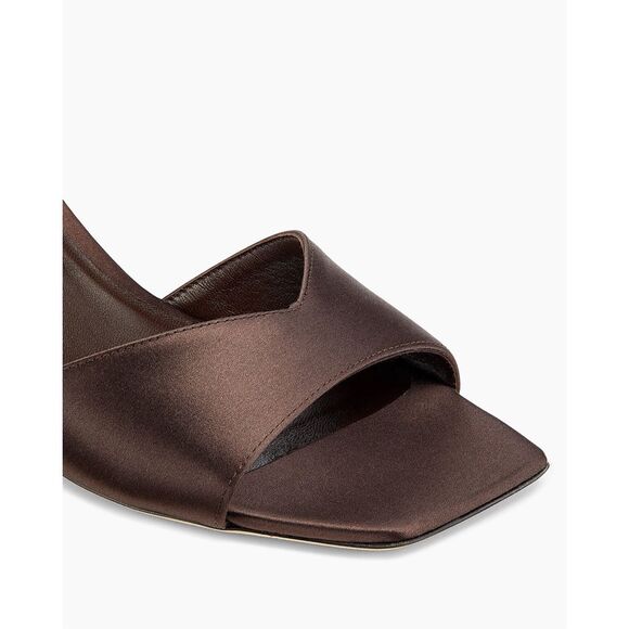 Jimmy Choo Skye 70MM Satin Sandals in Coffee Size EU36.5 $775 - Picture 5 of 14